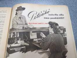 Kotiliesi 1944 nr 22 marraskuu kansi Martta Wendelin, Neekeriarpa, Kotitalouskeskikoulu, Nuoriso etsii elintilaansa, Lapsen iltarukous,