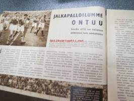 Urheilun Kuva-aitta 1954 nr 5, sis. mm. seur. artikkelit, kuvat, mainokset; Kansikuva John Landy / Denis Johansson, Jyväskylä - pesäpalloilu, Kalevi Lehtovirta,