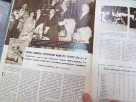 Urheilun Kuva-aitta 1954 nr 5, sis. mm. seur. artikkelit, kuvat, mainokset; Kansikuva John Landy / Denis Johansson, Jyväskylä - pesäpalloilu, Kalevi Lehtovirta,