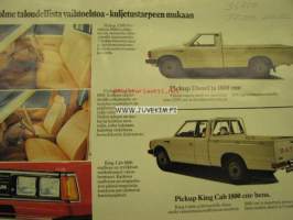 Datsun Pickup Diesel, 1600 bens, King Cab 1800 bens 1982 -myyntiesite