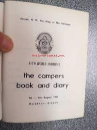 11th World Jamboree 1963 - the camper´s book and diary -partio-scout, partiolaisten maailmanleirin opas- / päiväkirja