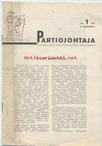 Partio-Scout: PARTIOJOHTAJA-lehti vuosikerta 1937, nrot.1-9