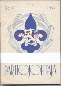 Partio-Scout: PARTIOJOHTAJA-lehden vuosikerta vuodelta 1953, nrot 1-10