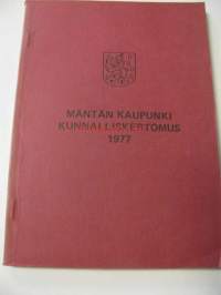 Mäntän kaupunki. Kunnalliskertomus 1977