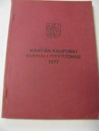 Mäntän kaupunki. Kunnalliskertomus 1977