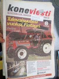 Maaseudun Koneviesti 1986 nr 19, 31.10.1986 sis. mm. seur. artikkelit / kuvat / mainokset; Fiatagri, Mammuttirenkaat, Traktorikäyttöinen generaattori,