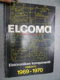 Elcoma (Philips) Elektroniikan komponentit hinnasto 1969-1970