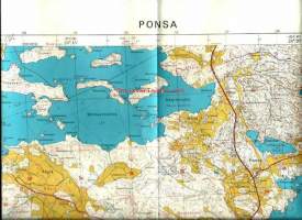 Ponsa - 2141 06 Peruskartta 1 : 20 000  kartta