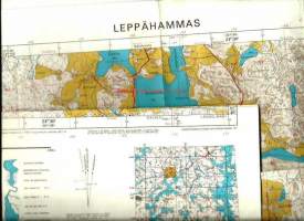 Leppähammas - 2142  08  Peruskartta 1 : 20 000  kartta