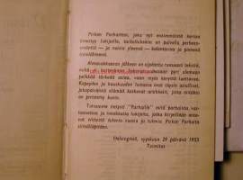 pirkan parhaat  kalenteri  1954