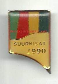 Suurkisat 1990 - rintaneula  rintamerkki