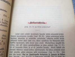 Hengellinen Kuukauslehti 1898 nr 8 elokuu, sis. artikkelit; Kirkastuksesta M. Pesonen, Mietteitä kirkosta ja sen suhteesta waltioon J. Wäyrynen, Miten käyttäyt