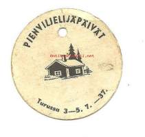 Pienviljelijäpäivät 3-5.7.1937 Turussa pahvia halk  5 cm