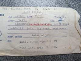 Lahden Uusi Apteekki, 6.5.1966 -apteekkisignatuuri