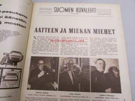 Suomen Kuvalehti 1958 nr 8, kansikuva neljä iloista jääkärikenraalia : Olenius, Sundman, Heiskanen ja Sihvo, Heikkisen perhe Lapinlahti (Yrjö-pojan