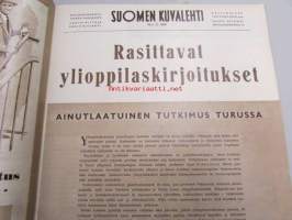 Suomen Kuvalehti 1958 nr 22, rengasmatka naapuriin - presidentti Neuvostoliitossa, suomalainen retkikunta Huippuvuorilla