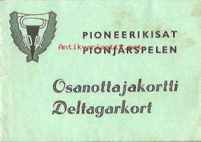 Pioneerikisat Jyväskylä  Osanottajakortti