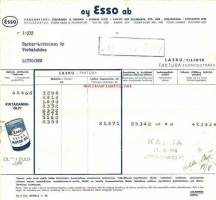 Esso Oy  11.9.1958 - firmalomake