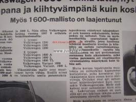 VW Autosanomat 1967 -myyntiesite