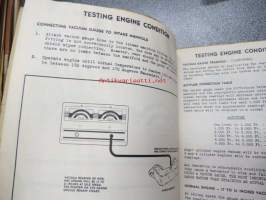 Allen Model E-305 vacuum and fuel pump tester operating instructions -testauslaitteen käyttöohjekirja englanniksi