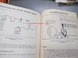 Allen Model E-302 Volt-amp tester operating instructions -testauslaitteen käyttöohjekirja englanniksi
