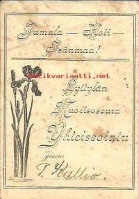 Lyttylän Nuorisoseura Yhteissointu, jäsen T.Kallio - Jäsenkortti 1907-14