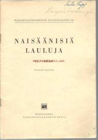 Naisäänisiä lauluja 22. vihko