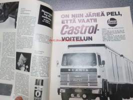 Aja 1971 nr 4 -Oy Scan-Auto Ab Saab &amp; Scania asiakaslehti, sis. mm.: ruuhkat ja letkat nelostiellä, Scania CR 111 M, Autoemäntä- ja kuljettajahaastattelut...