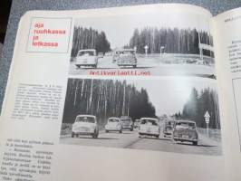 Aja 1971 nr 4 -Oy Scan-Auto Ab Saab &amp; Scania asiakaslehti, sis. mm.: ruuhkat ja letkat nelostiellä, Scania CR 111 M, Autoemäntä- ja kuljettajahaastattelut...