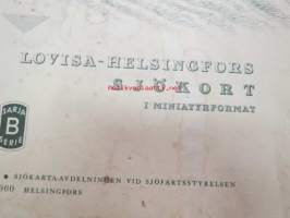 Pienoismerikartat - Loviisa-Helsinki - Lovisa-Helsingfors sjökort i miniatyrformat -merikorttikirja / sjökort / chart