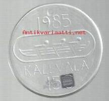 Kalevala 150 vuotta - vuosikuvio 1985  halk 6,5 cm lasia