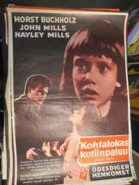 Kohtalokas kotiinpaluu / Ödesdiger hemkomst, mm. Horst Buchholz, John Mills, Hayley Mills -elokuvajuliste