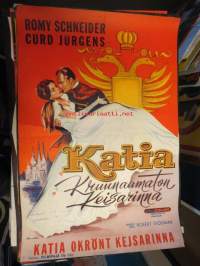 Katia Kruunaamaton Keisarinna / Katia okrönt kejsarinna, mm. Romy Schneider, Curd Jürgens -elokuvajuliste