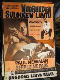 Nuoruuden suloinen lintu / Ungdoms ljuva fågel, mm. Paul Newman, Geraldine Page -elokuvajuliste