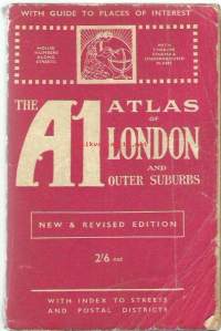 Lontoo / Michael Jackson ; suom. Oili Aho ; [avust.: John Roberts]. ja vanha The A1 atlas of London and outer suburbs - 2 kirjaa