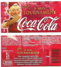Coca-Cola X-mas Tournament -  juomaetiketti