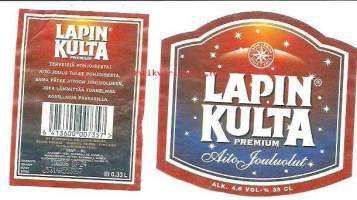 Lapin Kulta Premium Aito Jouluolut -  olutetiketti