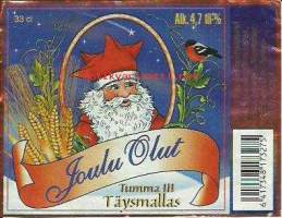 Jouluolut III  täysmallas-  olutetiketti