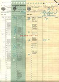 Maanviljelijäin Maitokeskus Oy tilaus 12.8.1953  - firmalomake  3 eril