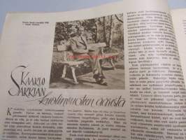 Suomen Kuvalehti 1945 nr 51-52, Joulu 1945 ajankuvaa. Nobel-juhlat Tukholmassa (palkinto A.I.Virtaselle), sellainen oli Helsinkimme vanhat pääkaupunkilaiset kertovat