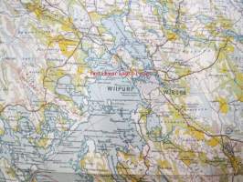 Suomen taloudellinen kartta; lehti III: 10 Viipuri 1917