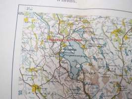 Suomen taloudellinen kartta; lehti III: 10 Viipuri 1917
