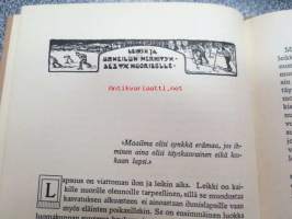 Katso eteesi! Kirja elämänkouluun lähteville nuorille, annettu lahjaksi Ester sinervälle Haudankorvan kansakoulusta 1915 (Forssa)