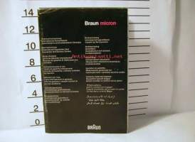 braun micron käyttäohje