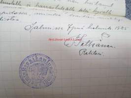 Voimistelunopettaja Kaarlo Tikka on lukuvuonna 1917-1918 syyslukukauden alusta alkaen maaliskuun 1. päivään asti toiminut opettajana Salmin...., Salmissa