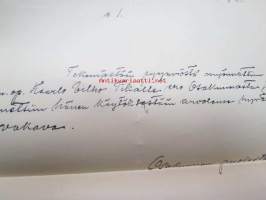 Karjalainen Osakunta, Kaarlo Tikka eroaa jäsenyydestä, 7.2.1914 -asiakirja
