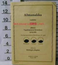 Almanakka 1981