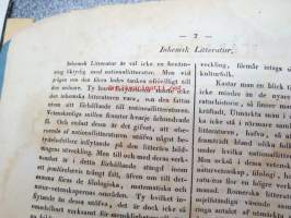 Kallavesi -  Bihang till Saima 1846 nr 1-18 -kirjallisuusaiheinen Saima-lehden liite, koko vuoden numerot yhteen sidottuna, ruotsinkielinen