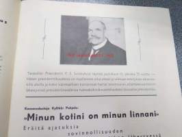 Suomen Nainen Joulunumero 1936, sis. mm. seur. artikkelit; Joulun sanoma, Presidentti P.E. Svinhufvud täyttää 75 vuotta, Agnes Smith Lewis - Syrus Sinaiticus