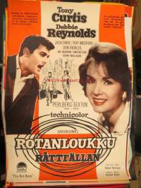Rotanloukku - Råttfällan -elokuvajuliste, Tony Curtis, Debbie Reynolds